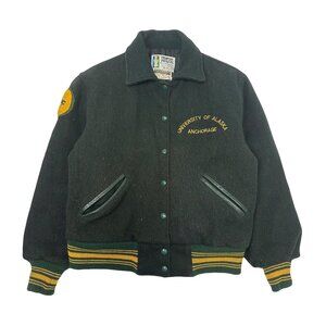 Vintage University Of Alaska Varsity Jacket S